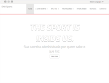 Tablet Screenshot of dnasports.com.br